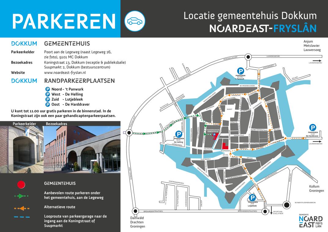 Routekaart naar gemeentehuis