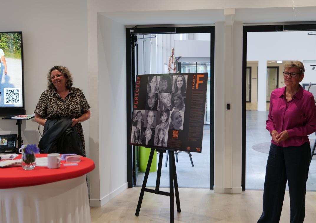 Expositie femicide wordt geopend