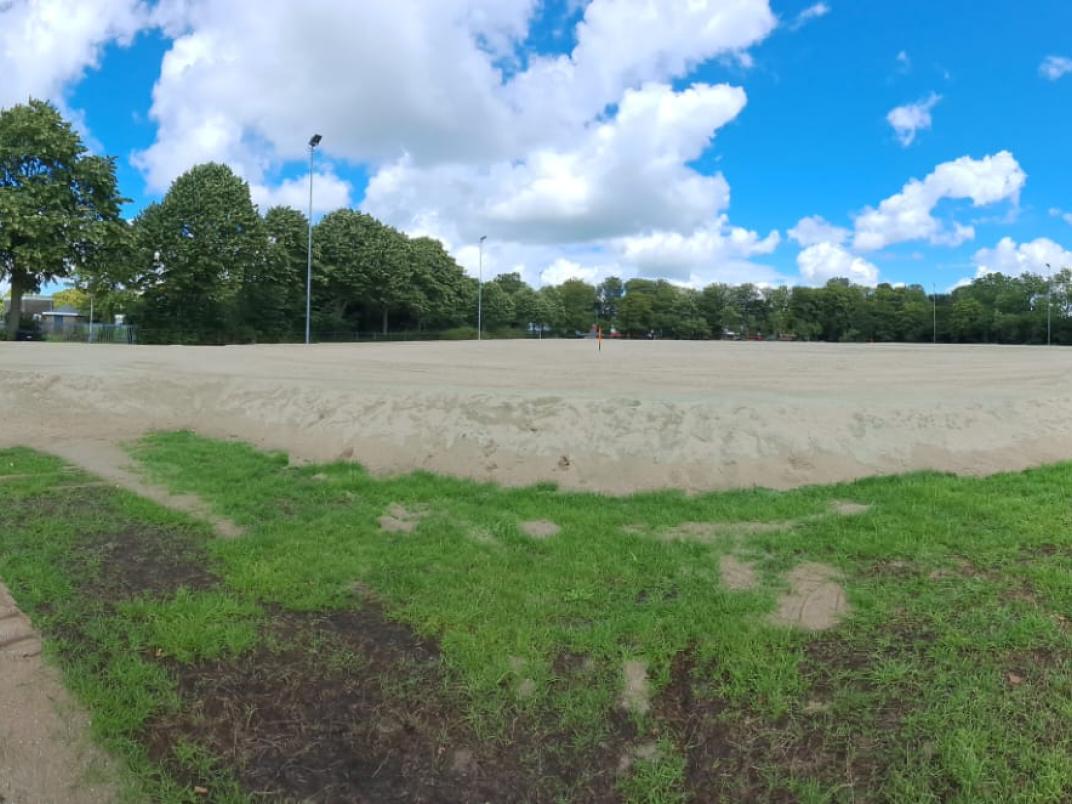 Panorama voorbereidingen Herinrichting Tolhuispark 2023