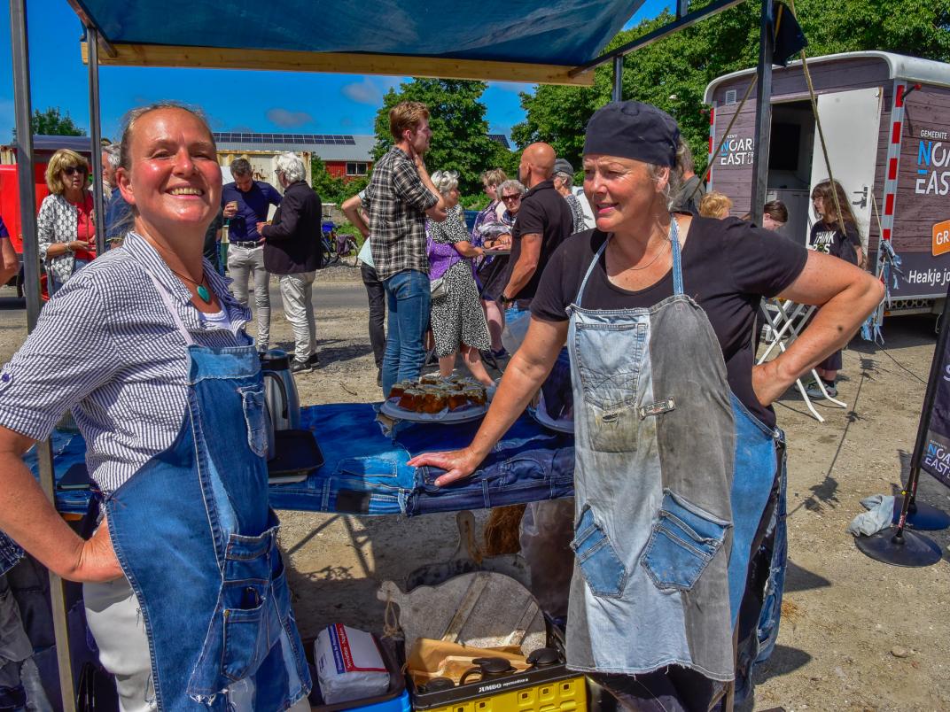 Geluidsscherm Rondweg Noord Dokkum met kunstwerk: een eerbetoon aan het Dockumer Lokaeltsje